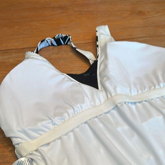 Lands’ End Swimsuit 1-piece black and white XXL - Picture 9 of 16